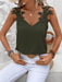 SHEIN Frenchy Camiseta de tirantes de verano para mujer, color liso, con apliques decorativos - Quierox - Tienda Online