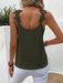 SHEIN Frenchy Camiseta de tirantes de verano para mujer, color liso, con apliques decorativos - Quierox - Tienda Online