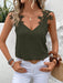 SHEIN Frenchy Camiseta de tirantes de verano para mujer, color liso, con apliques decorativos - Quierox - Tienda Online
