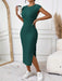 SHEIN Frenchy Vestido tank unicolor de muslo con abertura - Quierox - Tienda Online