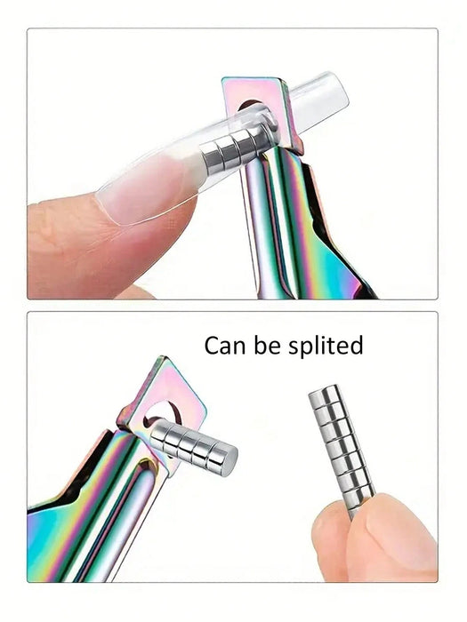 SHEIN FULL BEAUTY - 10 mini calibradores magnéticos para uñas acrílicas, tijeras para uñas, cortador de uñas postizas - Quierox - Tienda Online