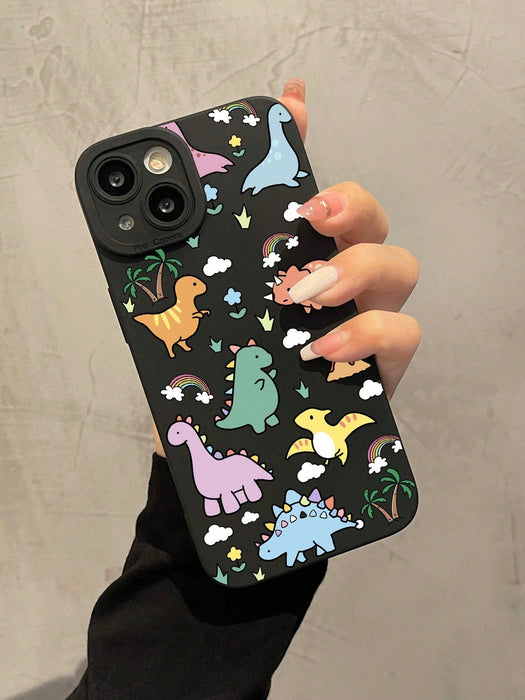 SHEIN Funda anticaídas con diseño de dinosaurio y ojo de ángel, compatible con iphone 13 - Quierox - Tienda Online