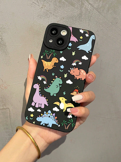 SHEIN Funda anticaídas con diseño de dinosaurio y ojo de ángel, compatible con iphone 13 - Quierox - Tienda Online