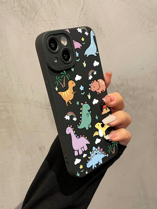SHEIN Funda anticaídas con diseño de dinosaurio y ojo de ángel, compatible con iphone 13 - Quierox - Tienda Online