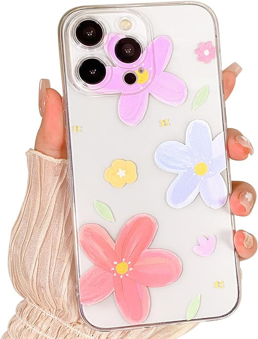 Shein Funda con bonito diseño de flores transparente para mujeres para iphone 7p/8p - Quierox - Tienda Online