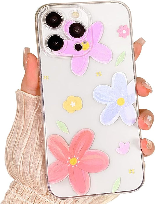 Shein Funda con bonito diseño de flores transparente para mujeres para iphone 7p/8p - Quierox - Tienda Online