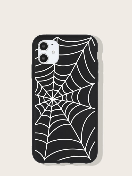 Shein Funda con diseño de telaraña compatible con iPhone Compatible con iPhone 11 - Quierox - Tienda Online