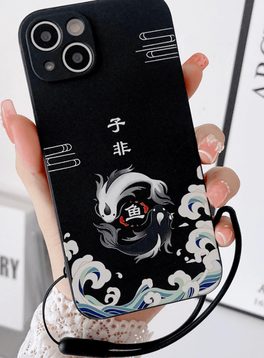 SHEIN Funda con estampado de peces y cordón - Quierox - Tienda Online