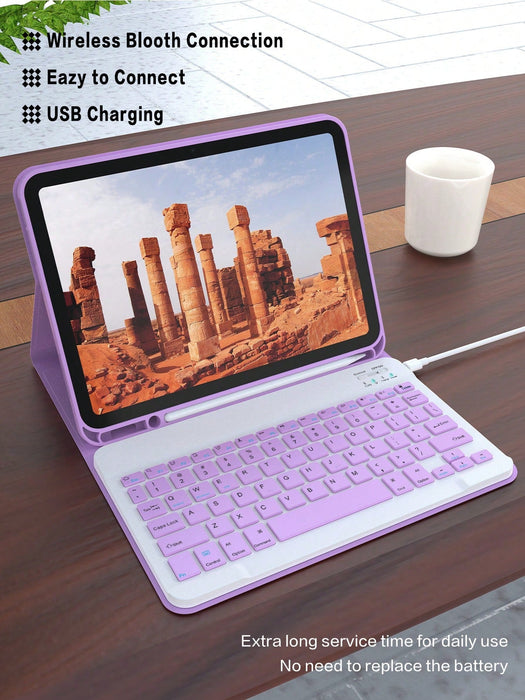 SHEIN Funda con teclado compatible con iPad A 16 11 inch 11th generation, cubierta protectora - Quierox - Tienda Online