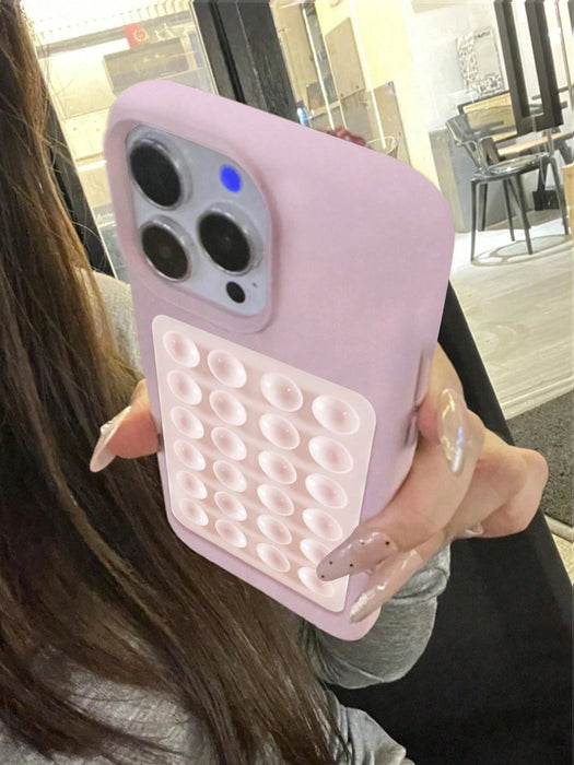 Shein Funda de lujo con ventosa para teléfono Apple, con patrón de lichi, compatible con iPhone 11 - Quierox - Tienda Online