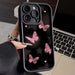 SHEIN Funda de silicona de mariposa rosa estrellada para iPhone 11 - Quierox - Tienda Online
