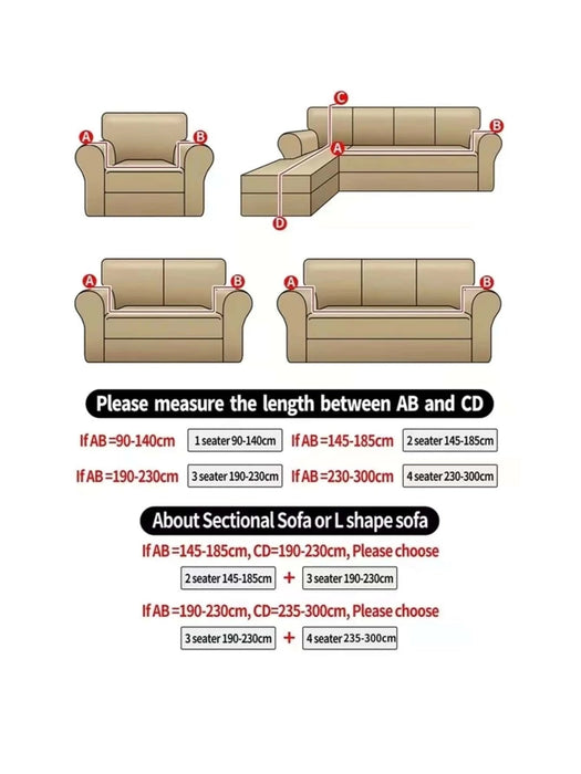 Shein Funda de sofá elástica con diseño de bloques de color - Quierox - Tienda Online