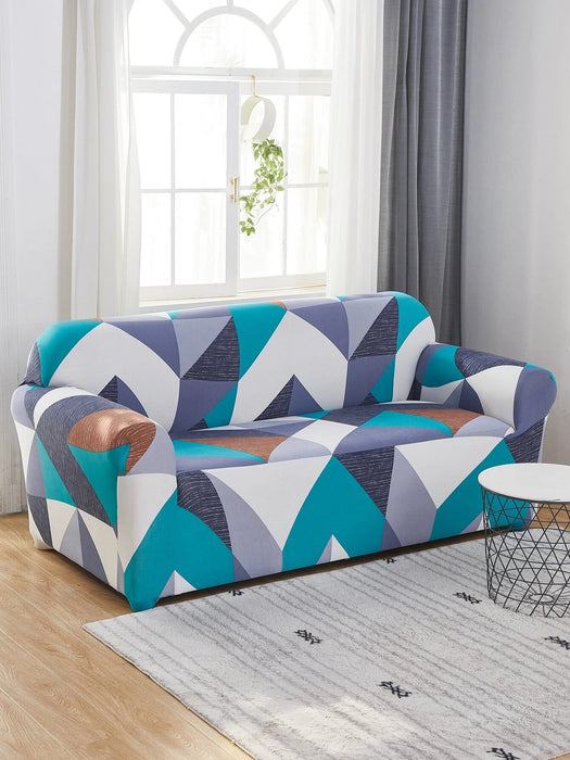 Shein Funda de sofá elástica con diseño de bloques de color - Quierox - Tienda Online