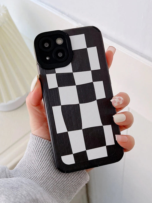 Shein Funda de teléfono a cuadros compatible con iphone 13 promax - Quierox - Tienda Online