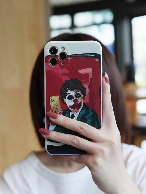 Shein Funda de teléfono con divertidos dibujos de payasos compatible con iPhone - Quierox - Tienda Online