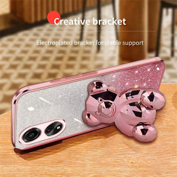 SHEIN Funda de teléfono con oso de peluche de cristal compatible con Galaxy S22 Ultra - Quierox - Tienda Online