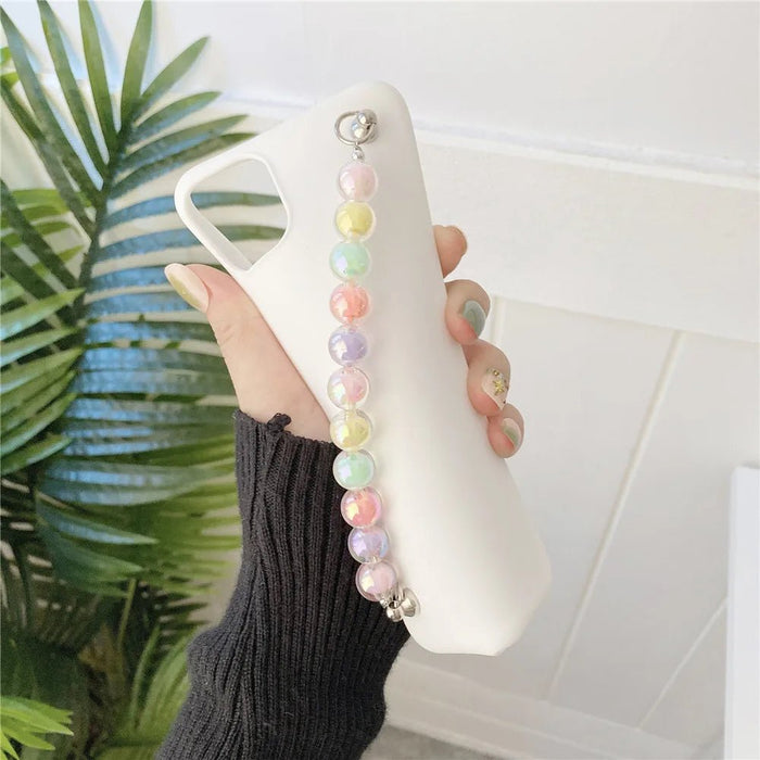 Shein Funda de teléfono con pulsera de cuentas de colores de TPU Galaxy S20 - Quierox - Tienda Online