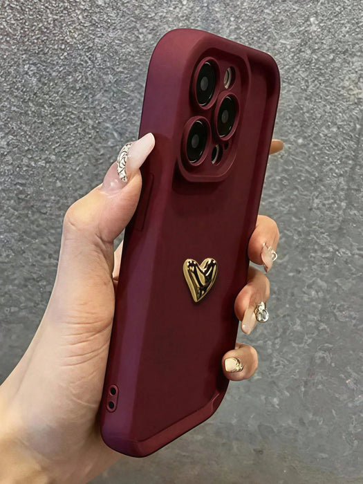 SHEIN Funda de teléfono de moda con elemento de corazón de lujo para Galaxy A53 5G - Quierox - Tienda Online