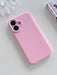 Shein Funda de teléfono de silicona TPU de unicolor, rosa mate, a prueba de golpes para iphone XR - Quierox - Tienda Online