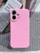 Shein Funda de teléfono de silicona TPU de unicolor, rosa mate, a prueba de golpes para iphone XR - Quierox - Tienda Online