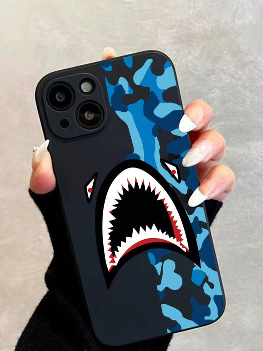 SHEIN Funda de teléfono de TPU resistente con estampado de camuflaje para iPhone 12 - Quierox - Tienda Online