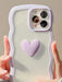 Shein Funda de teléfono decorada con corazones antigolpes iPhone 13pro - Quierox - Tienda Online