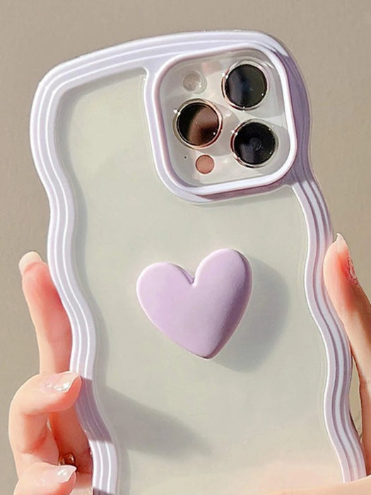 Shein Funda de teléfono decorada con corazones antigolpes iPhone 13pro - Quierox - Tienda Online