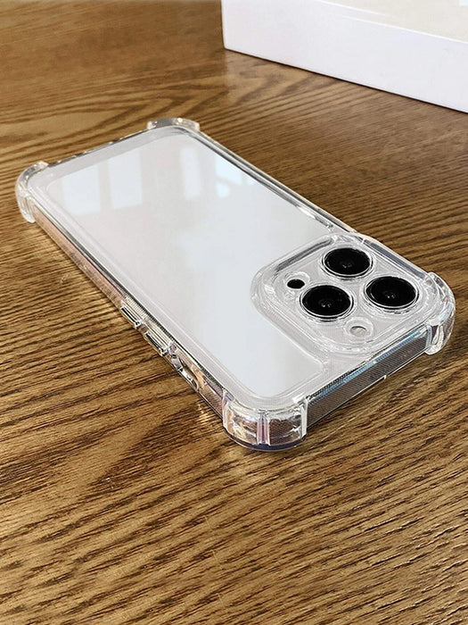 Shein Funda de teléfono minimalista de acrílico duro engrosado transparente iphone 13 pro max - Quierox - Tienda Online