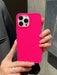 Shein Funda de teléfono sólida color rosa fuerte sin diseños - Quierox - Tienda Online