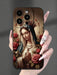 Shein Funda de teléfono suave anti-caída estampado de la Virgen María compatible con iPhone 13 pro max - Quierox - Tienda Online
