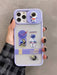 Shein funda de telefono Tpu con estampado de astronauta y planeta, purpura para iphone 11 pro - Quierox - Tienda Online