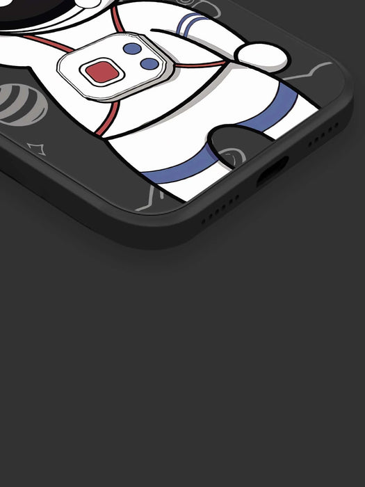 Shein funda de telefono Tpu con estampado de astronauta y telescopio con correa de mano - Quierox - Tienda Online