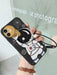 Shein funda de telefono Tpu con estampado de astronauta y telescopio con correa de mano - Quierox - Tienda Online