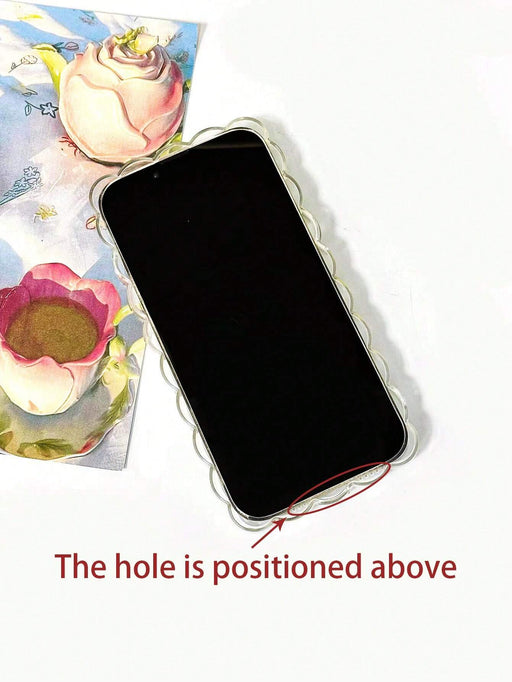 Shein Funda de teléfono transparente con diseño floral iPhone XR - Quierox - Tienda Online