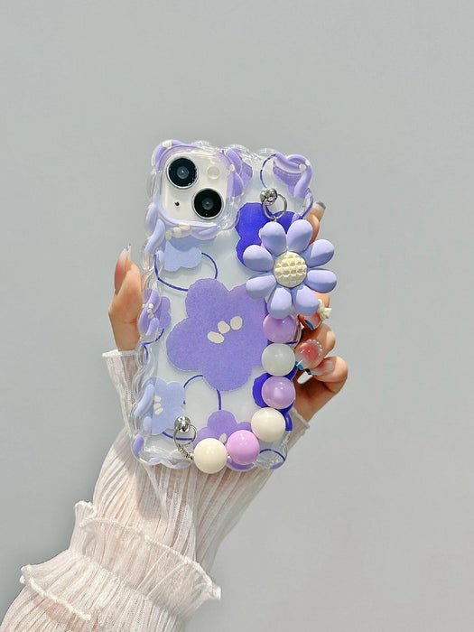 Shein Funda de teléfono transparente con diseño floral iPhone XR - Quierox - Tienda Online