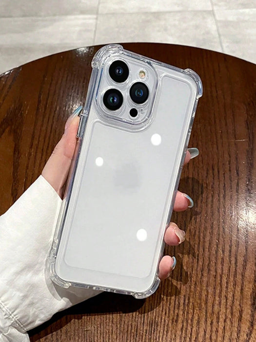 Shein Funda de teléfono transparente minimalista para iPhone 14 - Quierox - Tienda Online