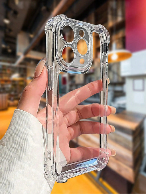 Shein Funda de teléfono transparente minimalista para iPhone 14 - Quierox - Tienda Online