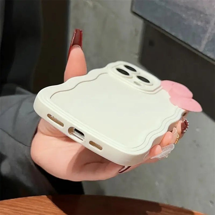 Shein Funda Encantadora para movil con Lazo 3D: Cubierta de Silicona - Quierox - Tienda Online