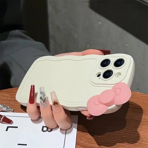 Shein Funda Encantadora para movil con Lazo 3D: Cubierta de Silicona - Quierox - Tienda Online