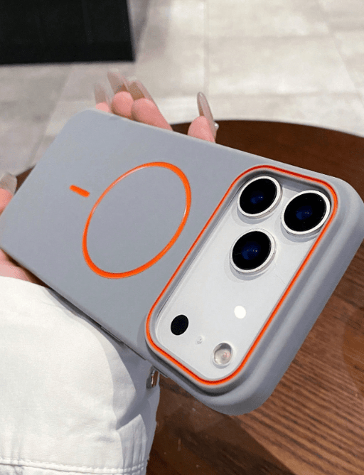 Shein Funda minimalista magnética de TPU suave para teléfono con marco de color para iphone 17 pro max - Quierox - Tienda Online