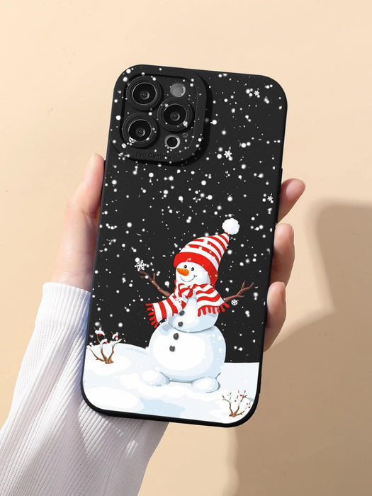 Shein Funda para móvil con dibujos animados con muñeco de nieve para iphone XR - Quierox - Tienda Online