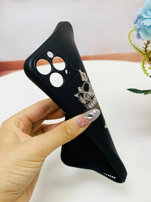 Shein Funda para móvil con estampado de letra y corona compatible con iphone - Quierox - Tienda Online