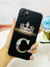 Shein Funda para móvil con estampado de letra y corona compatible con iphone - Quierox - Tienda Online