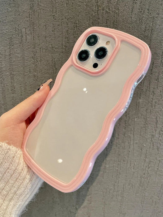Shein Funda para móvil transparente antigolpes rosa 2 en 1 de Apple para iPhone - Quierox - Tienda Online