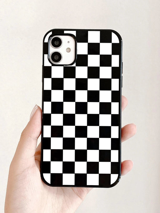Shein Funda para teléfono a cuadros compatible con iPhone12 /12Pro - Quierox - Tienda Online