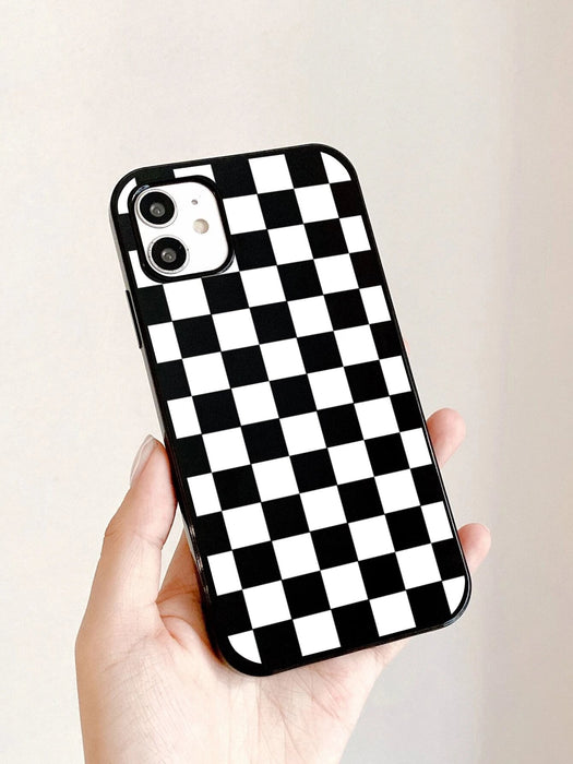 Shein Funda para teléfono a cuadros compatible con iPhone12 /12Pro - Quierox - Tienda Online
