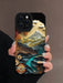 Shein Funda para teléfono antigolpes con diseño de paisaje de cuero sintético de verano - Quierox - Tienda Online