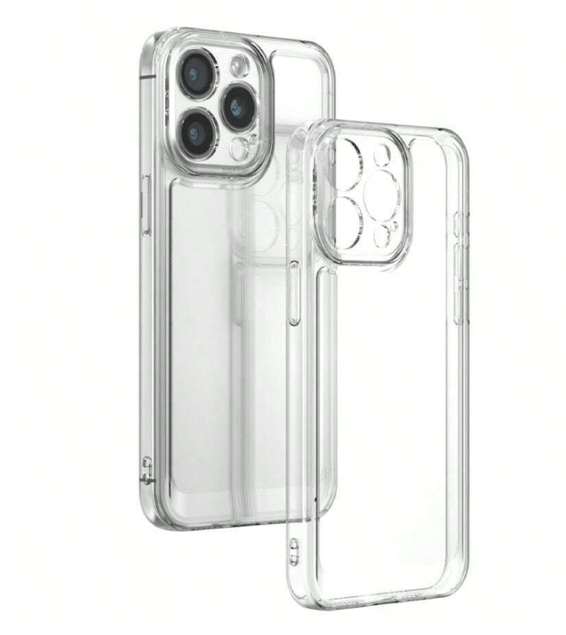 SHEIN Funda para teléfono Apple sencilla, ligera y transparente - Quierox - Tienda Online