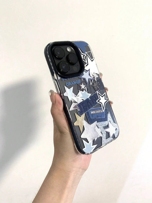 Shein Funda para teléfono bicolor transparente con borde negro para iPhone 11 - Quierox - Tienda Online