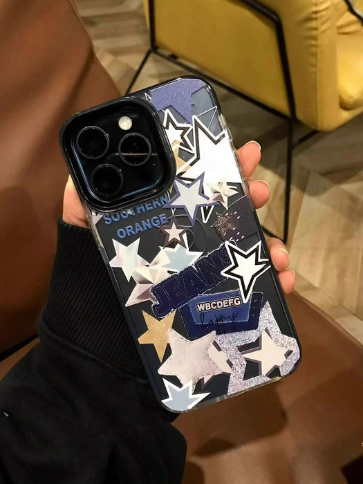 Shein Funda para teléfono bicolor transparente con borde negro para iPhone 11 - Quierox - Tienda Online